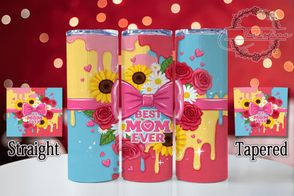 Download Floral Best Mom Gift Tumbler Wrap - Premium Resources