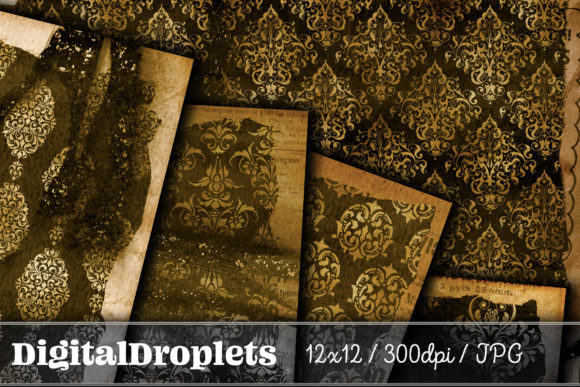 Download Gold Streaked Damask Vol.1 - Premium Resources