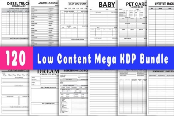 Download Low Content Mega KDP Bundle - Mega kdp bundle Collection