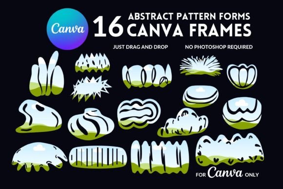 Download Editable Canva Frames, Organic Shapes - Editable canva frames Collection