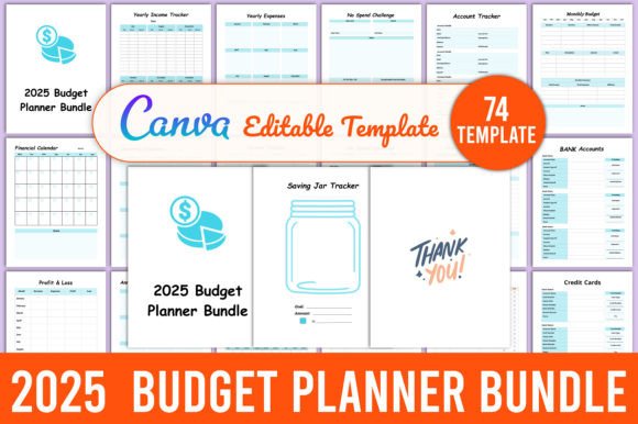 Download 2025 Budget Planner Bundle Canva - Premium Resources