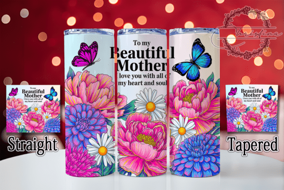 Download Floral Heartfelt Mom Gift 20oz Tumbler - Premium Resources