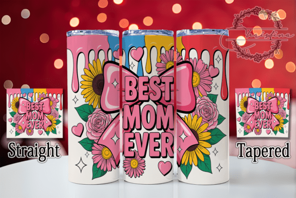 Download Floral Best Mom Gift Tumbler Wrap - Premium Resources